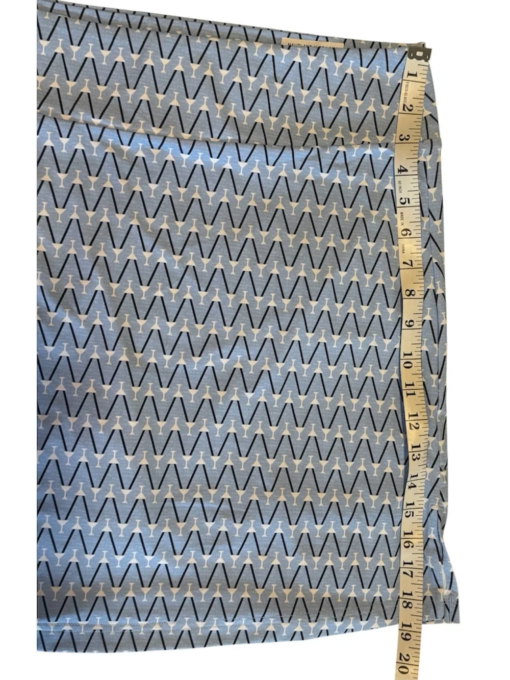 Golftini Skort Blue Martini XL Nautilus and Nice Long